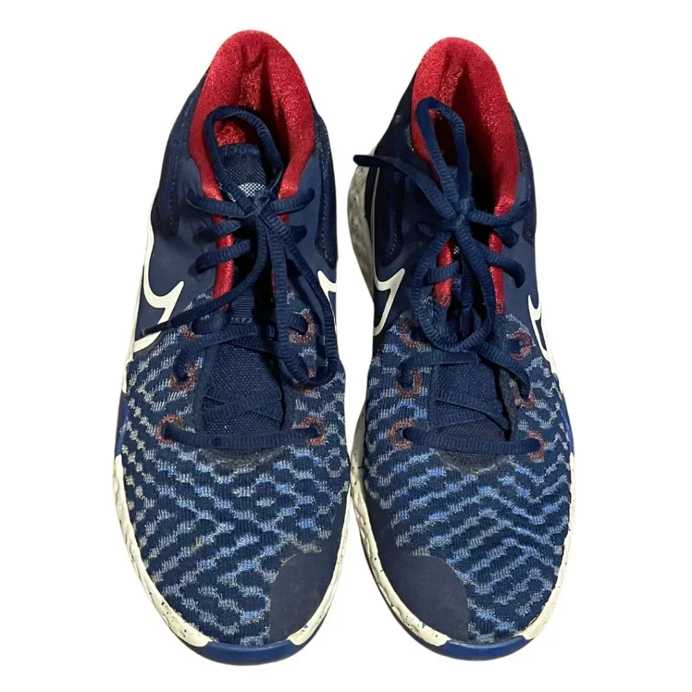 Nike KD Trey 5 VIII (gs) Basketball Shoes Size 6Y Navy/Red/White CT1425-402